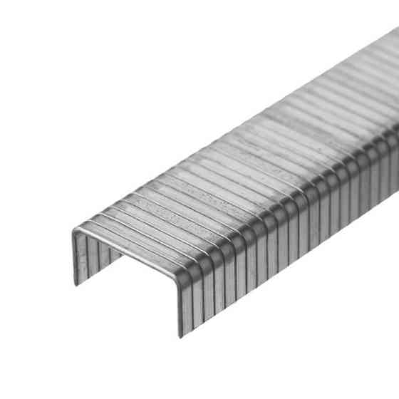 Скоба гартована 6 мм, ширина 11,3 мм, перетин 1,20 мм, 1000 шт/упак INTERTOOL RT-0146 Киев