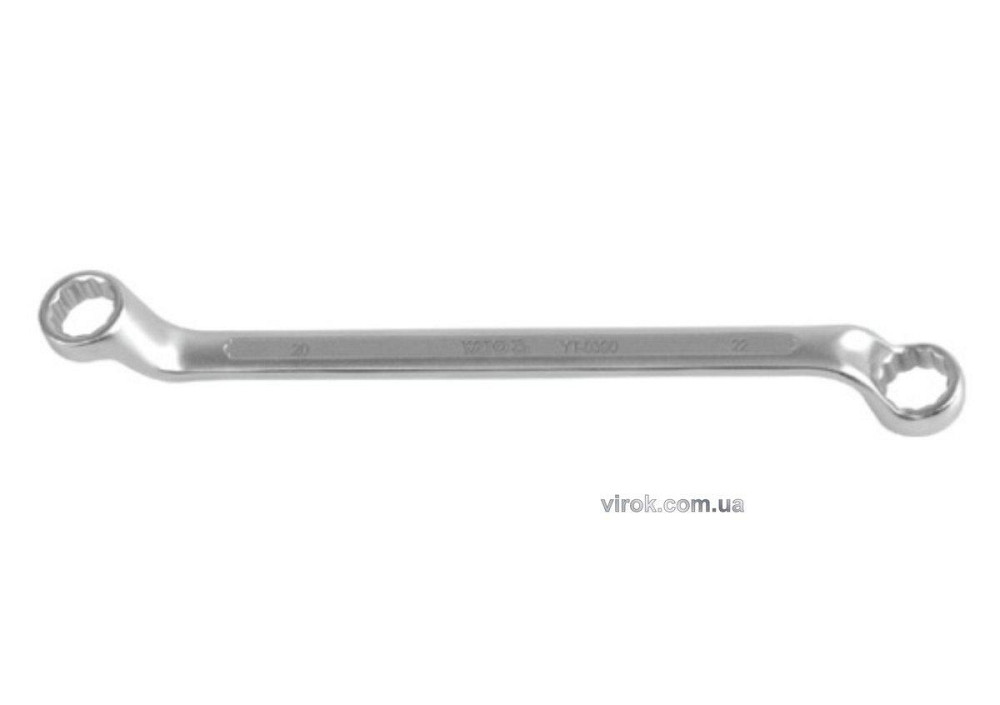 Ключ гнуто - накидний YATO : CrV, М= 20х22 мм, L= 290 мм [5/20/40] Одесса - изображение 1