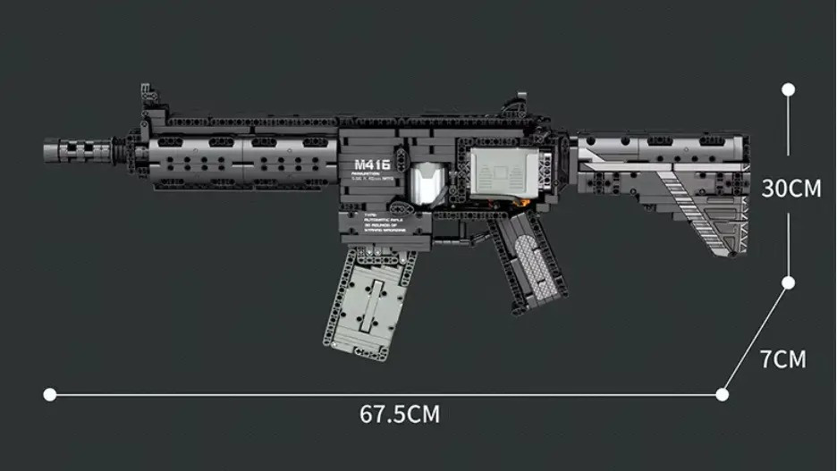 Конструктор автомат ігрова штурмова гвинтівка M416 на 1188 деталей Кам'янець-Подільський - фото 2