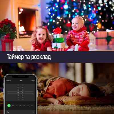 Гирлянда ColorWay Smart LED RGB WiFi+Bluetooth 10M 60LED IP65 (CW-GS-60L10UMC) Винница