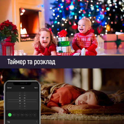 Гирлянда ColorWay Smart LED RGB WiFi+Bluetooth 10M 60LED IP65 (CW-GS-60L10UMC) Винница - изображение 2