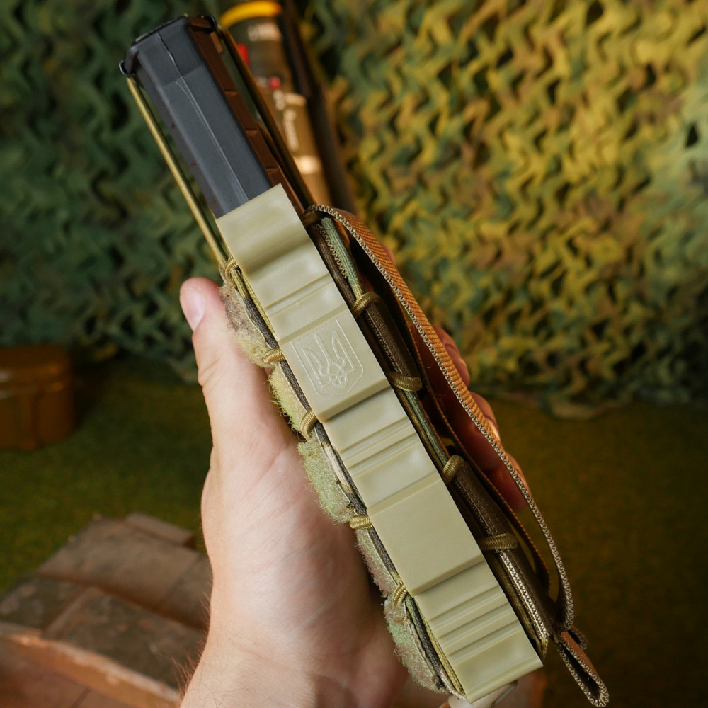 Відкритий підсумок на 1 магазин Kiborg M-1 велкро мультикам. Жорсткий підсумок з велкро на один магазин Київ - фото 10