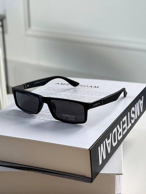 Чоловічі сонцезахисні окуляри Porsche з пластиковою оправою на середнє обличчя Київ - фото 4