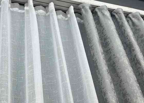 Шторна тканина льон мармур, колекція "Pavliani ХО" колір світло-сірий 1911ш Київ