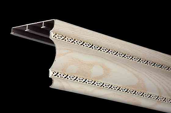 Трьохрядний алюмінієвий карниз БР-13 Дуб білий 2.0 Бровари