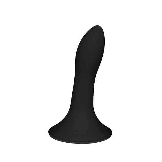 Дилдо з присоскою Adrien Lastic Hitsens 5 Black, відмінно для страпона, діаметр 2,4 см, довжина 13см Sex Aura Київ