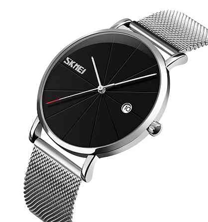 Оригінальний чоловічий годинник Skmei 9183 Tiger Silver black Вінниця