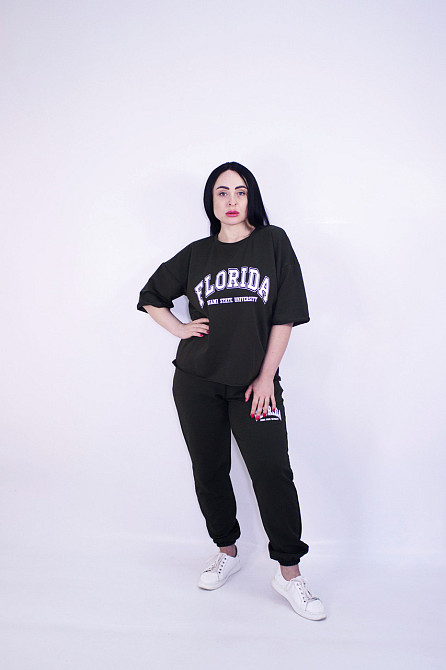 Жіночий літній спортивний костюм Чорний XL-2XL Харків - фото 5