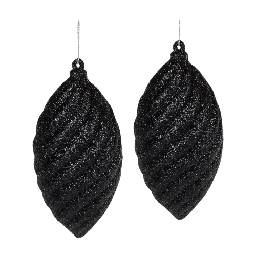 Набір ялинкових прикрас 2шт чорний глітер БОНА ДИ Житомир