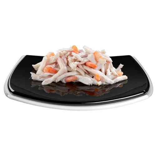 Корм влажный GimCat Shiny Cat Filet для кошек с курицей и креветкой 70 г Киев