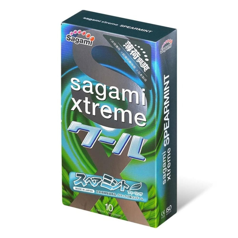 Презервативи латексні Sagami Xtreme Mint, з ароматом м'яти (ціна за упаковку, 10 штук) Sex Aura Київ - фото 1