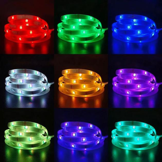 Светодиодная лента 10 метров LED лента RGB с Bluetooth многоцветная самоклеящаяся лента питания от U Киев