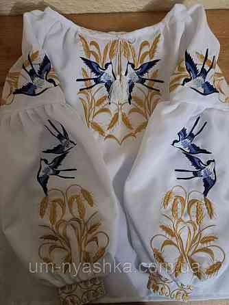 Дитяча вишита блузка з колосками та ластівками від 158 до 164 Кривий Ріг
