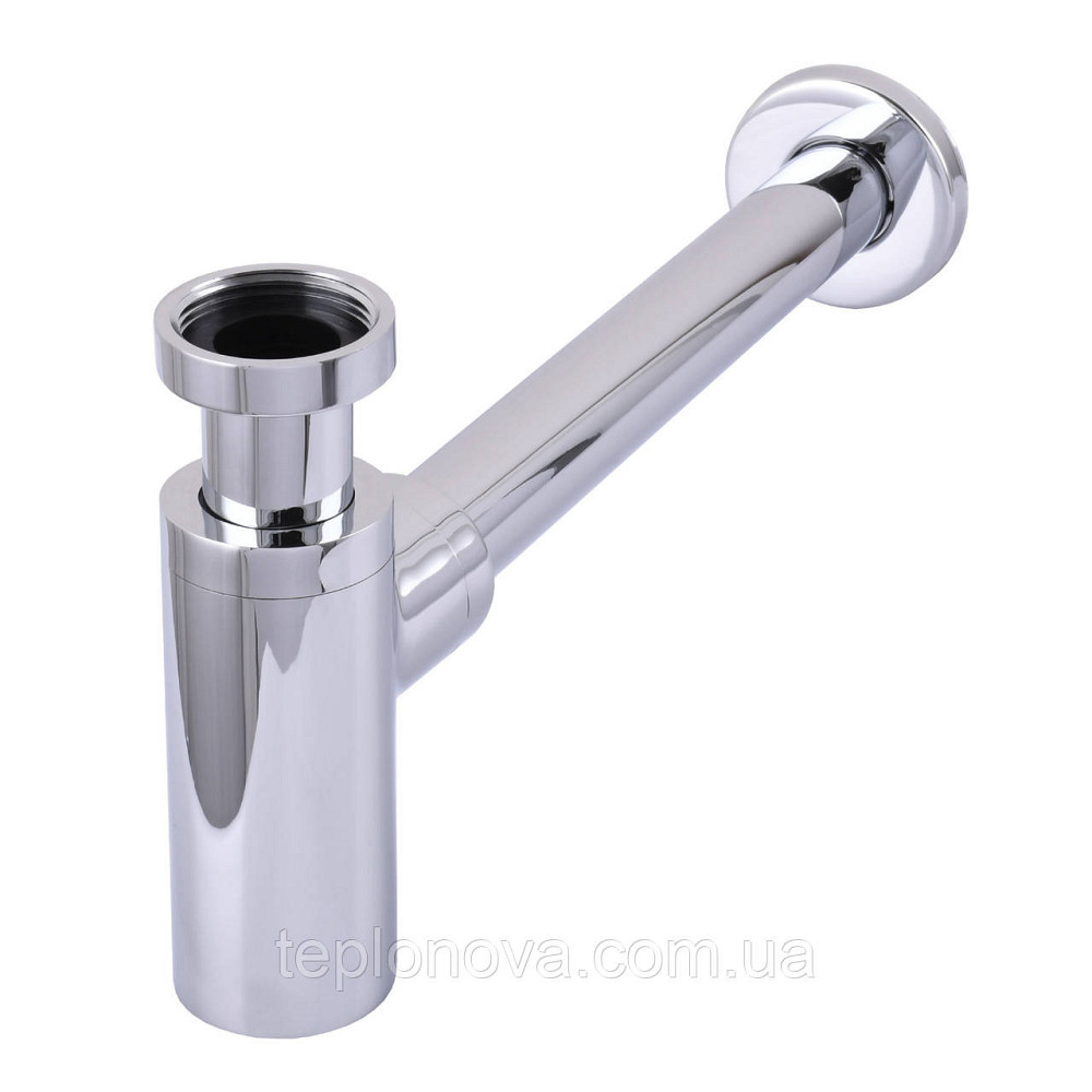 Сифон для раковин цилиндрический Globus Lux GSB-32-125-00 1 1/4 ″, хром, латунь Черновцы - изображение 1