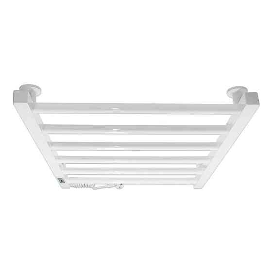 Электрический полотенцесушитель Laris Зебра Альфа ЧК6 400Х600 Э белый, левое подключение Киев