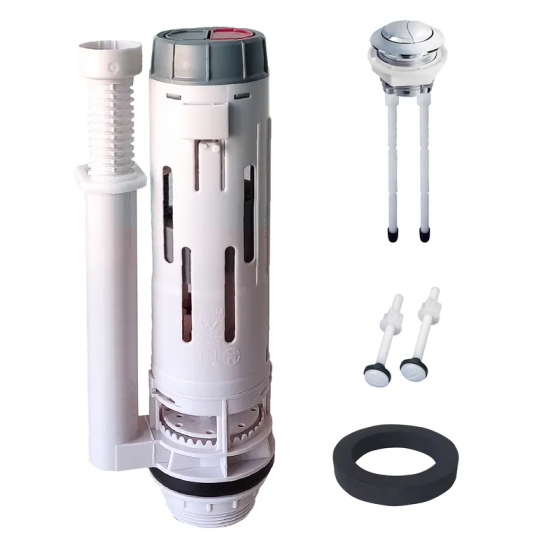 Арматура СПУСКНА KOER KT-0202 з двома режимами зливу (кнопка хромована) (KR5338) Київ