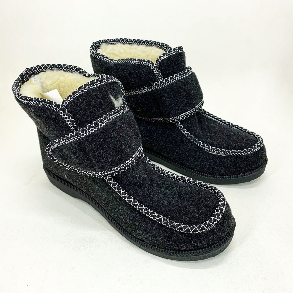 Дутики жіночі болонові 40р, Калоші жіночі водонепроникні, Бурки жіночі хутряні Бабуші домашні EW-85 Львів - фото 14