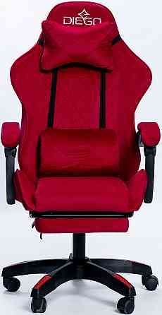 Крісло геймерське DIEGO ALCANTARA PRO Red Київ