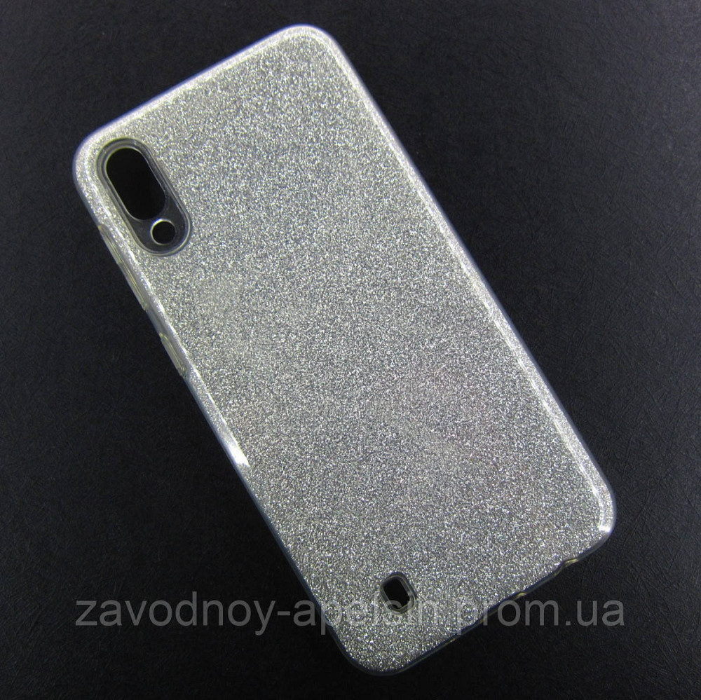 Samsung M10 M105 A10 A105 чехол блестки Shining (серебро) Одесса - изображение 1
