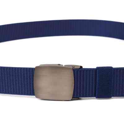 Ремінь Vintage З металевою пряжкою з текстилю Синій (20596) Вінниця