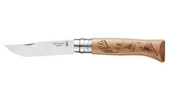 Кухонний складаний Ніж Opinel Tradtion N°08 Engraved Biking (002187) Нововолинськ