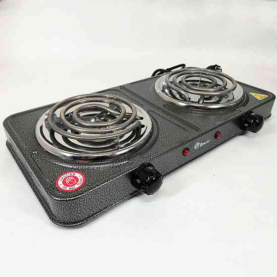 Качественная настольная электроплита Domotec MS-5802 1000 Вт, Дисковая плита для дома OW-18 Львов