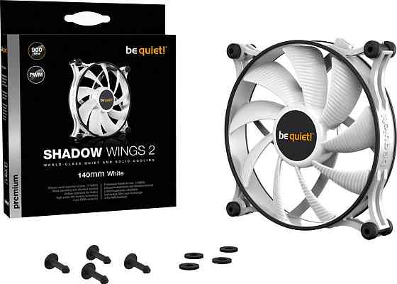 Вентилятор be quiet! Shadow Wings 2 140mm PWM White (BL091) ( 24149 ) Харьков