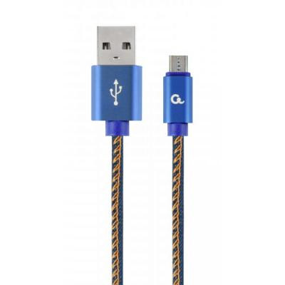 Дата кабель USB 2.0 Micro 5P to AM Cablexpert (CC-USB2J-AMmBM-1M-BL) Винница - изображение 1