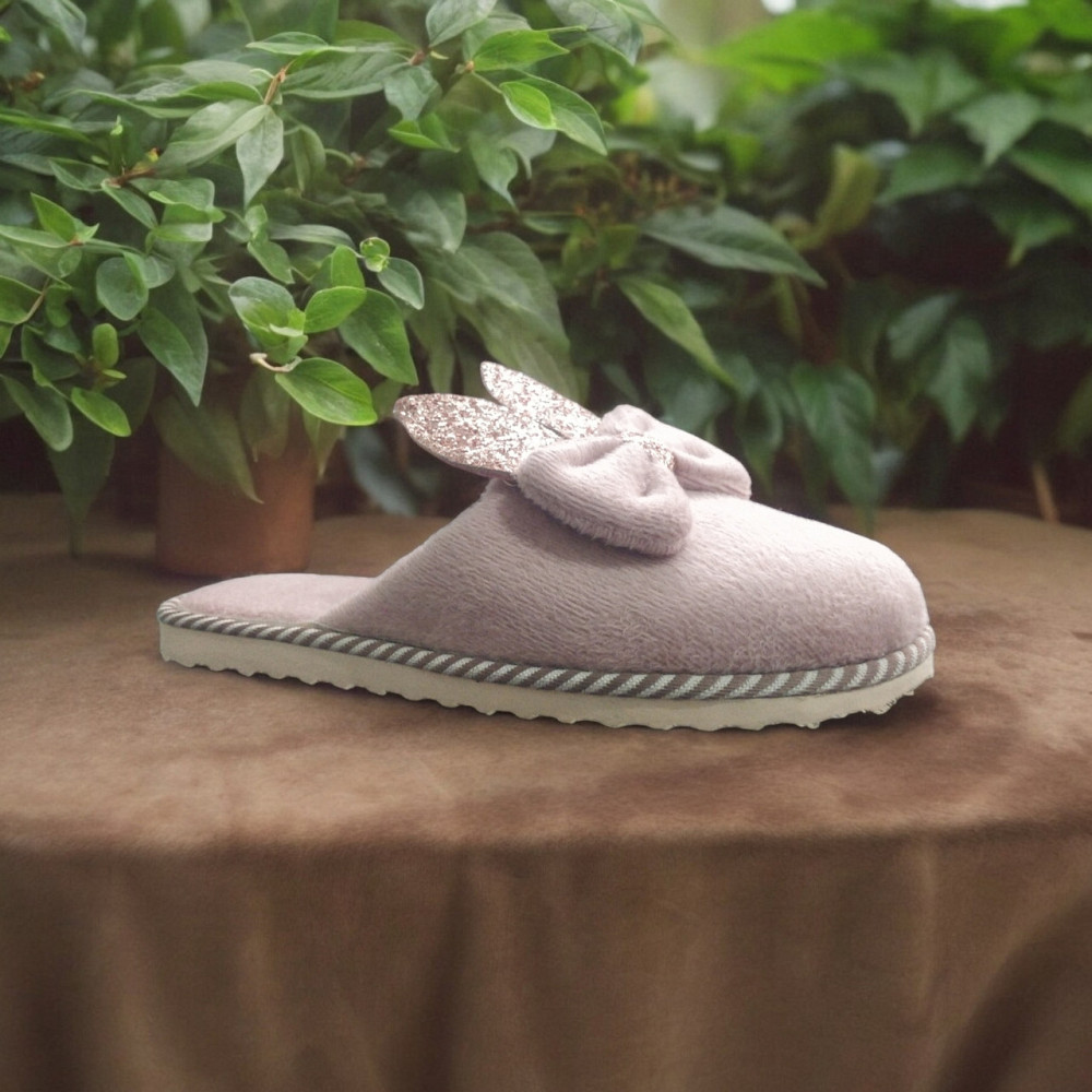 Тапочки домашние, комнатные женские зайки с блестящими ушками. пудра. , 36 - 42 размер 38 Одесса - изображение 3