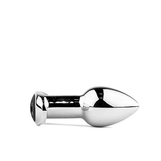 Металевий вібро-плаг Metal Butt Plug S Vibrator USB з дистанційним керуванням Sex Aura Київ