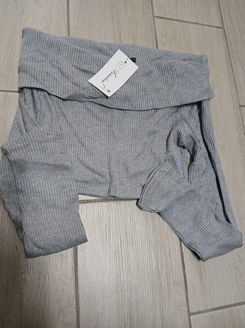 Жіночий стильний топ ангора рубчик Сірий, 42/44 Одеса - фото 1