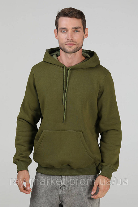 Худі базове утеплене Ray Basic чоловіче хакі (U0401M-Khaki) S Київ - фото 1