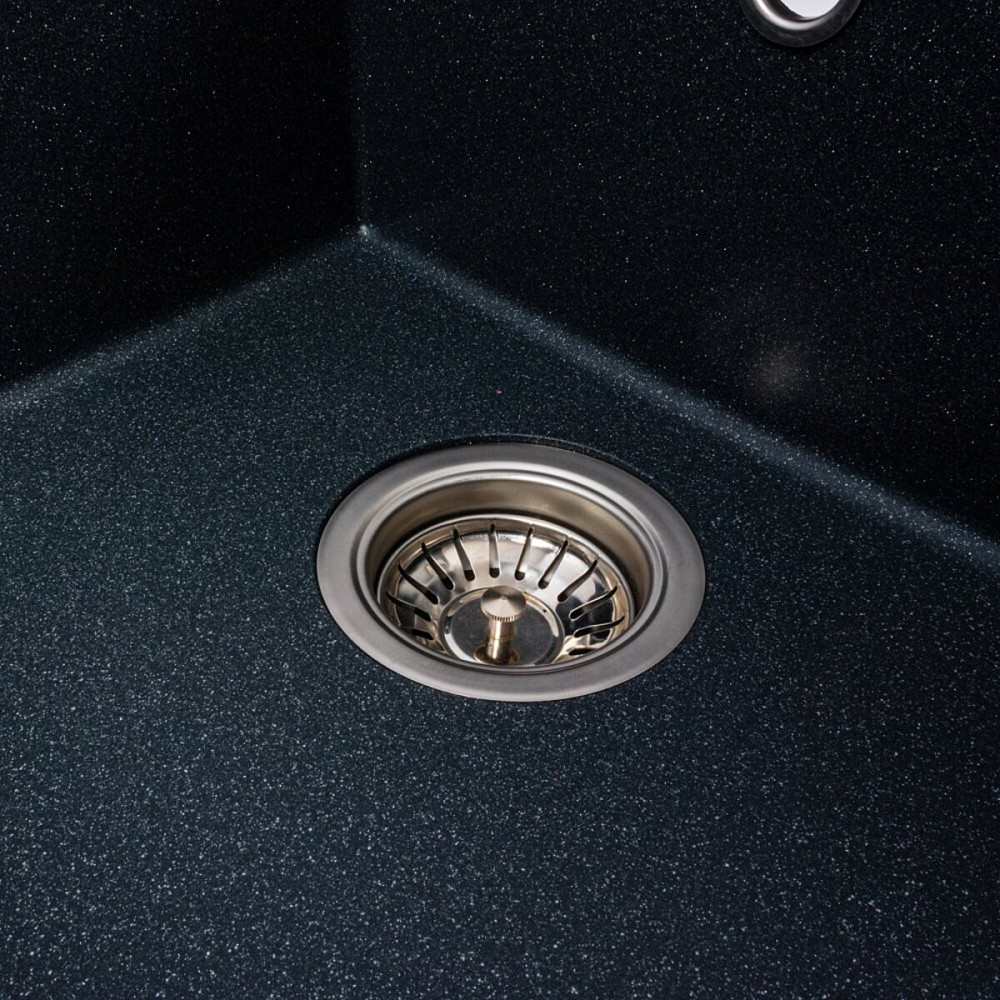 VALESO Гранітна мийка для кухні VALESO SOLID 7843 матова Антрацит Киев - изображение 5