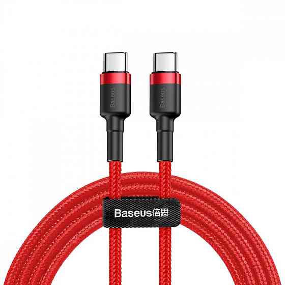 Кабель Baseus Caful Type-C PD 2.0 100W 2м червоно-чорний Львів
