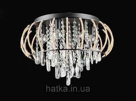 Люстра подвесная хрустальная E2729/6, Черный Киев