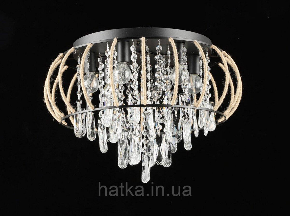 Люстра подвесная хрустальная E2729/6, Черный Киев - изображение 1