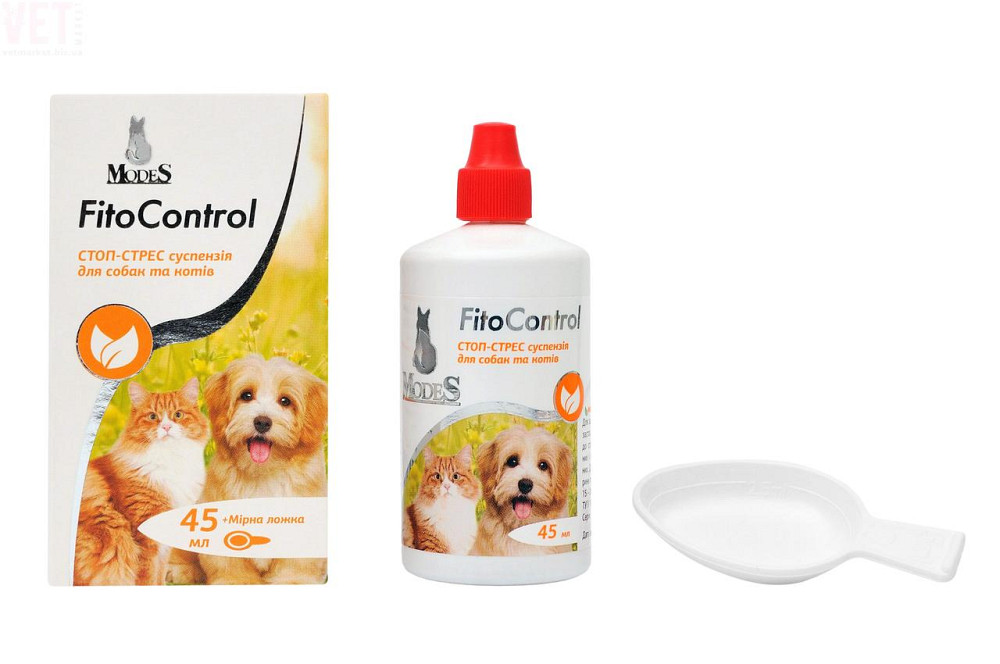 Суспензія Модес Modes Fito Control Стоп-Стрес для собак та котів, 45 мл Вінниця - фото 2