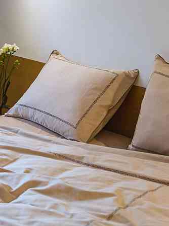 Ecotton Комплект постільної білизни Ecotton Євро з вишивкою та кантом Shifting Sand в чохлі для Коломия