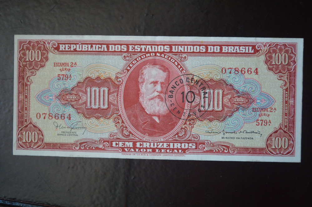Бразилія 100 крузейро (БМ) 4 Полтава - фото 1