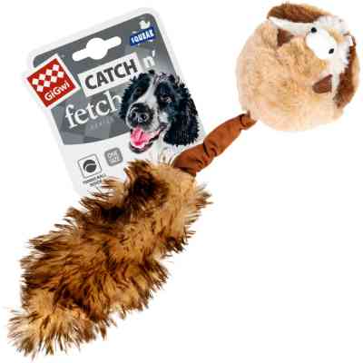Игрушка для собак GiGwi Catch&fetch Барсук с двумя пищалками 26 см (75039) Винница