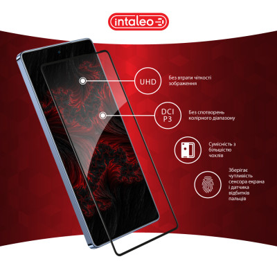 Стекло защитное Intaleo Full Glue Infinix Note 40 4G Black (1283126594915) Винница - изображение 4