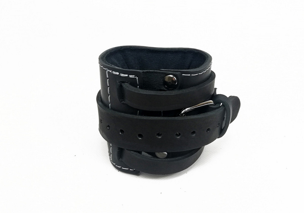 EasyFit Манжета EasyFit F8 чорна для тяги на тренажері (шкіра) Київ - фото 4