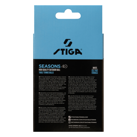 М'ячі для настільного тенісу Stiga Seasons, White 12 шт (1110-2810-12) Київ
