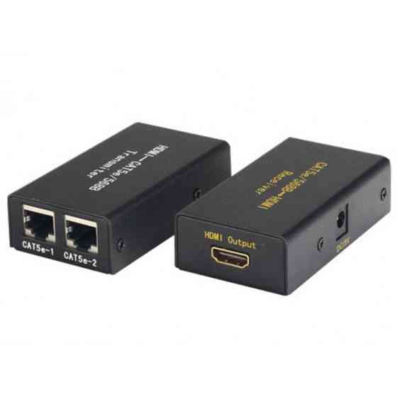 Подовжувач HDMI по кабелю UTP до 30м з БЖ (RTL) (S0624) Киев