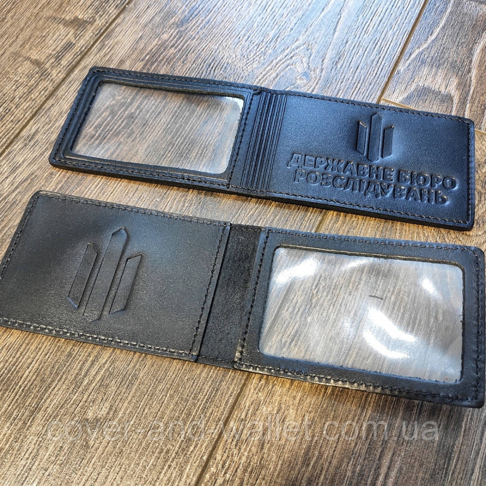 Шкіряна обкладинка на посвідчення ДБР "Державне бюро розслідувань" Київ - фото 9