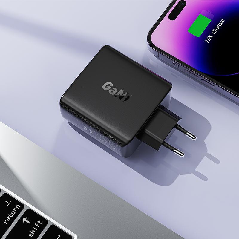 Мережевий зарядний пристрій ACEFAST A94 PD100W GaN (3*USB-C+USB-A) charger  Black Київ - фото 2