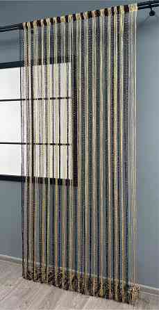 Шторы-нити с люрексом Венге с бежевым 300х300см 1 шт (61-104) Киев