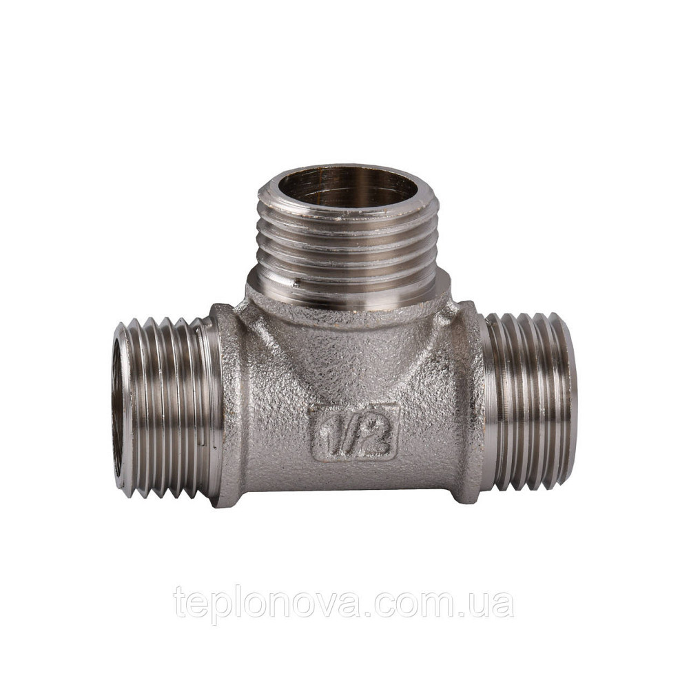 Трійник 1/2″ННН нікельований NT332S OPTIMUM Чернівці - фото 2