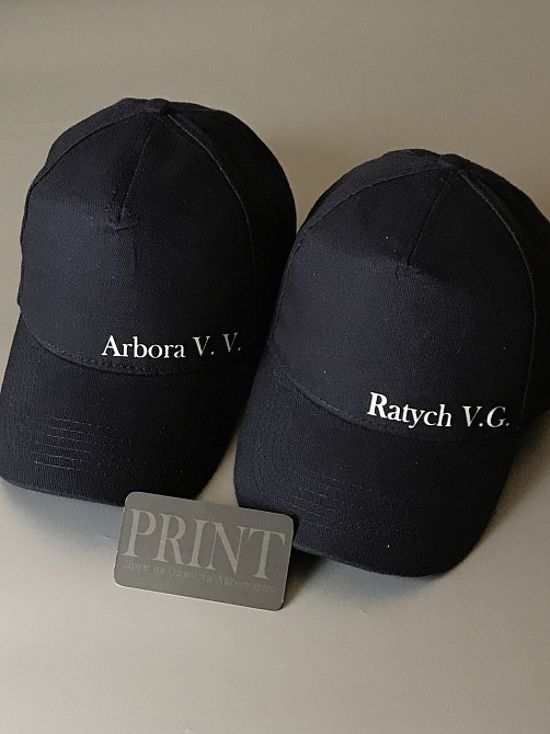 Черная хлопковая Кепка\Бейсболка с Вашими инициалами Черновцы - изображение 1