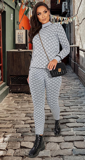 Теплий в'язаний костюм (48-52) Київ - фото 1